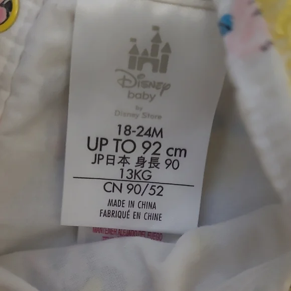 🛍Disney Minnie Mouse Baby Girl Dress & Bloomers Set 18–24 Months Fruit Print - Picture 3 of 4